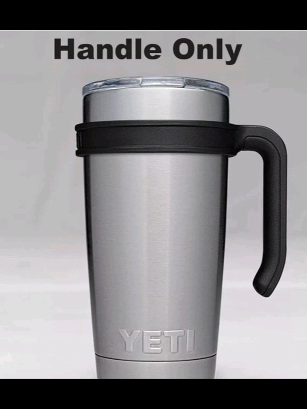 NEW YETI Plastic Rambler 20 Oz Tumbler Handle Only  Black